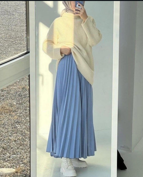 Pleated Long Skirts